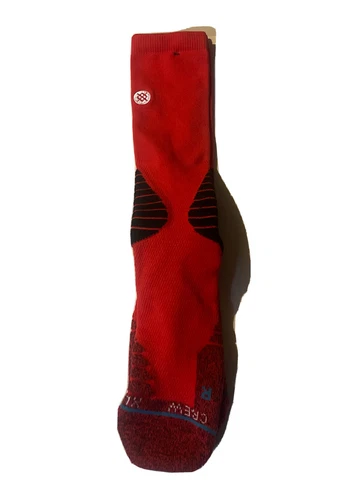 Stance NBA Socks Red Players issued Size:XL(12-15)Crew Cover