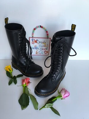Botas de agua de lluvia Dr Martens Drench Wellington Festival Welly negras UK5 EU38 EU7 Foto 1 de 4