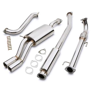SISTEMA DE ESCAPE CATBACK DOBLE SALIDA ACERO INOXIDABLE PARA VW POLO 6R 1.2 2009-2017 - Imagen 1 de 12