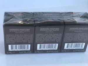 Terre D'Hermes Cologne Mini .17 oz / 5 ml EDT Splash Lot Of 6 Each - Picture 1 of 5
