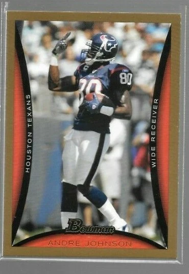 2008 Bowman Gold Andre Johnson #62 Texans - Image 1 of 1