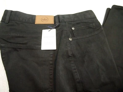 Pantalón Peter Millar Ultimate Satén Mezcla Algodón 5 Bolsillos Nuevo con Etiquetas $170 33 x 34 Negro Foto 1 de 4
