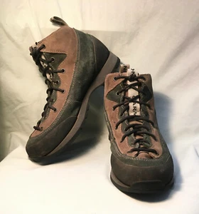 Garmont Herren US 7,5 grün & hellbraun Wildleder Wanderschuhe Vibram Sohlen - Bild 1 von 9