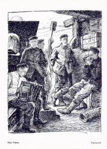 FEUERPAUSE - MAX Fabian - Strichätzung 1918 HEYDER Verlag BERLIN Zehlendorf - Bild 1 von 1