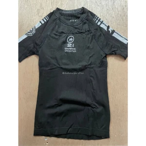 ASSOS MEN’S BASE LAYER SHORT SLEEVE SS SKINFOIL SPRING/FALL S7 BLOCK BLACK - Picture 1 of 7