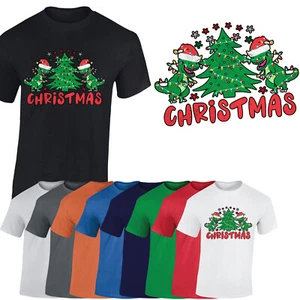 Feliz Navidad Hombres Camiseta Navidad Hombre de las Nieves Árbol Rex Santa Novedad Regalo Camiseta - Imagen 1 de 22