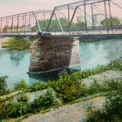 Postal de Reading Pennsylvania Pennsylvania Street Bridge 1908 Foto 1 de 4