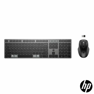 HP Bluetooth Keyboard & Mouse Set Multi-Device Rechargeable USB-C Combo - Image 1 of 4