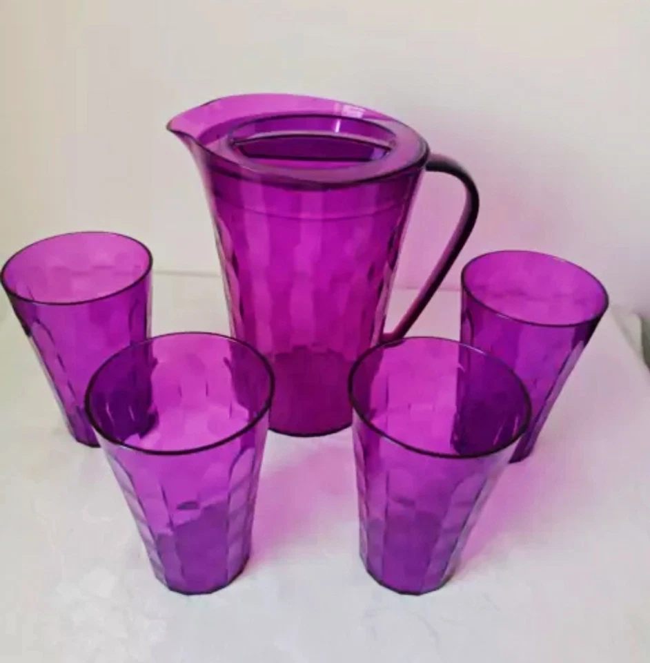 Tupperware Brocca Prisma Più 4 Bicchieri Prisma  - Immagine 1 di 1