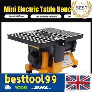 4" Multifunction Mini Table Saw Bench Saw DIY Wood Glass Copper Cutting Machine - Picture 1 of 12