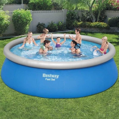 Fast Set Swimming Pool Aufblasbar 457x122cm Schwimmbecken Schwimmbad Bestway - Bild 1 von 4