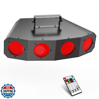 LED DJ Disco Stage Party Lights: 90W RGBW Moonflower Effect - 152 LEDs 4 Eye  - Image 1 of 4