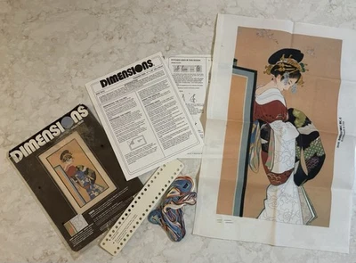 NUEVO Kit de punto de cruz Dimensions No Count Tayu Geisha de Haruyo Martin 1990 asiático Foto 1 de 4