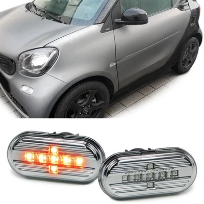 LED Seitenblinker Chrom für Smart Fortwo 453 ab 14 - Bild 1 von 4