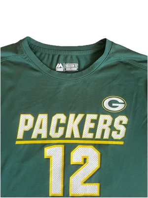 Camiseta de los Green Bay Packers Aaron Rogers #12 talla NFL LEER verde majestuosa base genial Foto 1 de 4