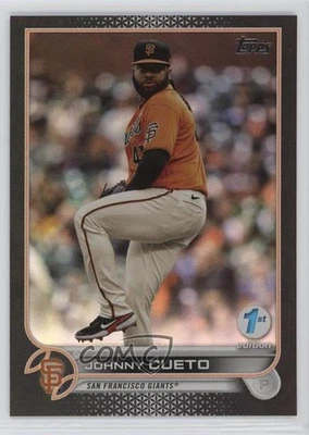 2022 Topps Series 1 1st Edition Black /25 Johnny Cueto #73 - Image 1 of 2