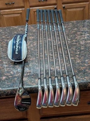 Juego de hierro Callaway Paradym (4-PW) rifle acero rígido flexible diestro y rescate híbrido extra Foto 1 de 4
