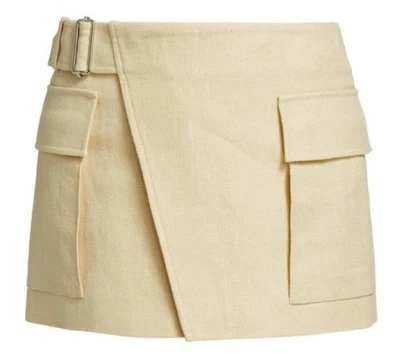 Minifalda envolvente A.L.C Conan apenas beige talla 6 nueva con etiquetas $395 Foto 1 de 4