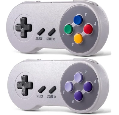 2x Wireless SNES Replacement Controller for SNES System Console/ PC Mac Linux - Image 1 of 4