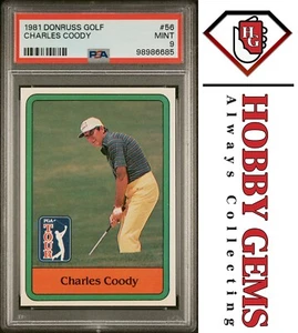 CHARLES COODY PSA 9 1981 Donruss Golf RC #56 - Picture 1 of 2