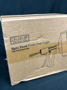DrainX 50Ft Snake Length Spin Feed Power Drain Auger With Drill Attachment - Picture 1 of 13