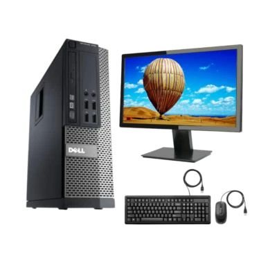 FAST GAMING DELL BUNDLE TOWER PC FULL SET COMPUTER SYSTEM INTEL i3 8GB RAM - Image 1 of 4