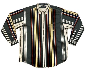 90er Vintage Nautica Button Down Streifen Farben Gr. XL gebraucht Top Zustand - Bild 1 von 5