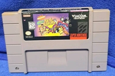NICKELODEON AAAHH!!! REAL MONSTERS SNES SUPER NINTENDO VIDEO GAME NO BOX MANUAL - Image 1 of 4