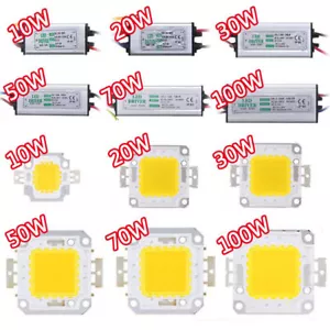 10W20W30W 50W 70W 100W LED Chip LED Driver SMD Power Supply Waterproof DIY - Picture 1 of 30