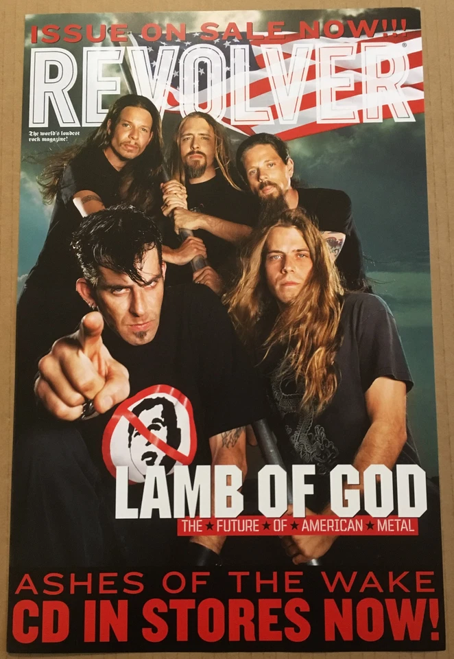 LAMB OF GOD Rare 2004 PROMO TOUR POSTER for Ashes CD 11x17 REVOLVER MAGAZINE ART - Image 1 of 1