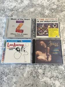 Jazz Themed 4 CD Bundle - Brubeck, Armstrong, And More - Music CD - Tested - Picture 1 of 14