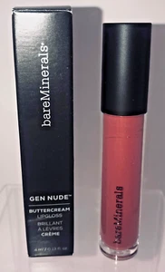 BareMinerals Gen Nude buttercream lipgloss HEARTBREAKER 4ml/.13fl oz NEW IN BOX - Picture 1 of 2