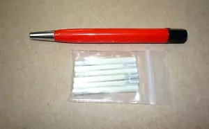 Fiber Glass Pen Scratch Pen Brush Pencil Clean Radio Terminals + Refills ! COMBO - Picture 1 of 6