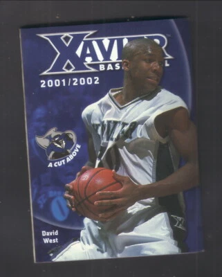 Карманное расписание баскетбольных карточек Xavier Musketeers David West 2001-02 качественный отель - Изображение 1 из 3
