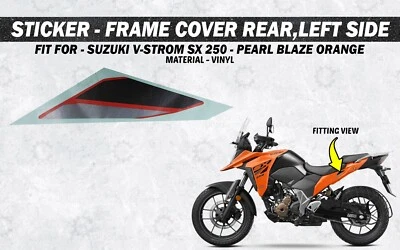 Cubierta del marco adhesivo trasero "lado izquierdo apto para Suzuki V-Strom ... - Imagen 1 de 4