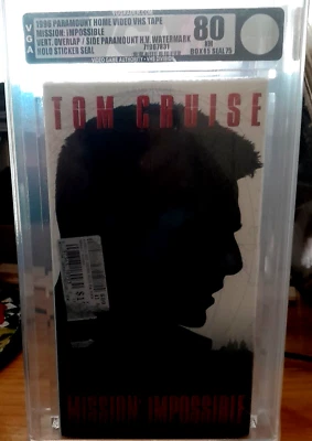 MISSION IMPOSSIBLE 1996 ORIGINAL vhs new grade VGA 80 NM 1stPrint WMs TOM CRUISE - Image 1 of 4