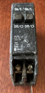 Thomas Betts T&B TBBR2020 Twin Tandem 1 Pole 20 Amp Breaker - Picture 1 of 4