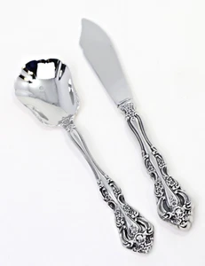 Cuchillo de mantequilla con cuchara de azúcar Oneida inoxidable MICHELANGELO 18/10 cubiertos de acero inoxidable - Imagen 1 de 4