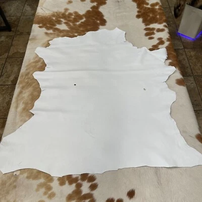 Avetco Economy Lamb Sheep Nappa Soft Leather hide skin 2-3 oz White - Image 1 of 4