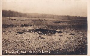 WWI RPPC Real Photo Postcard 90th DIVISION SHELLED NO MANS LAND ST MIHIEL 886