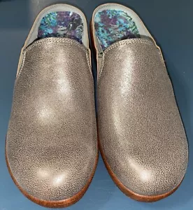 Alegria Sereniti Women 40 metallic leather slip on NEW mules clogs 9.5-10 - Picture 1 of 7
