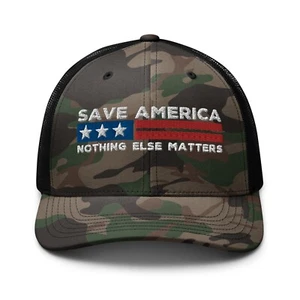 Sombrero de camionero Save America, Nothing Else Matters - Imagen 1 de 26