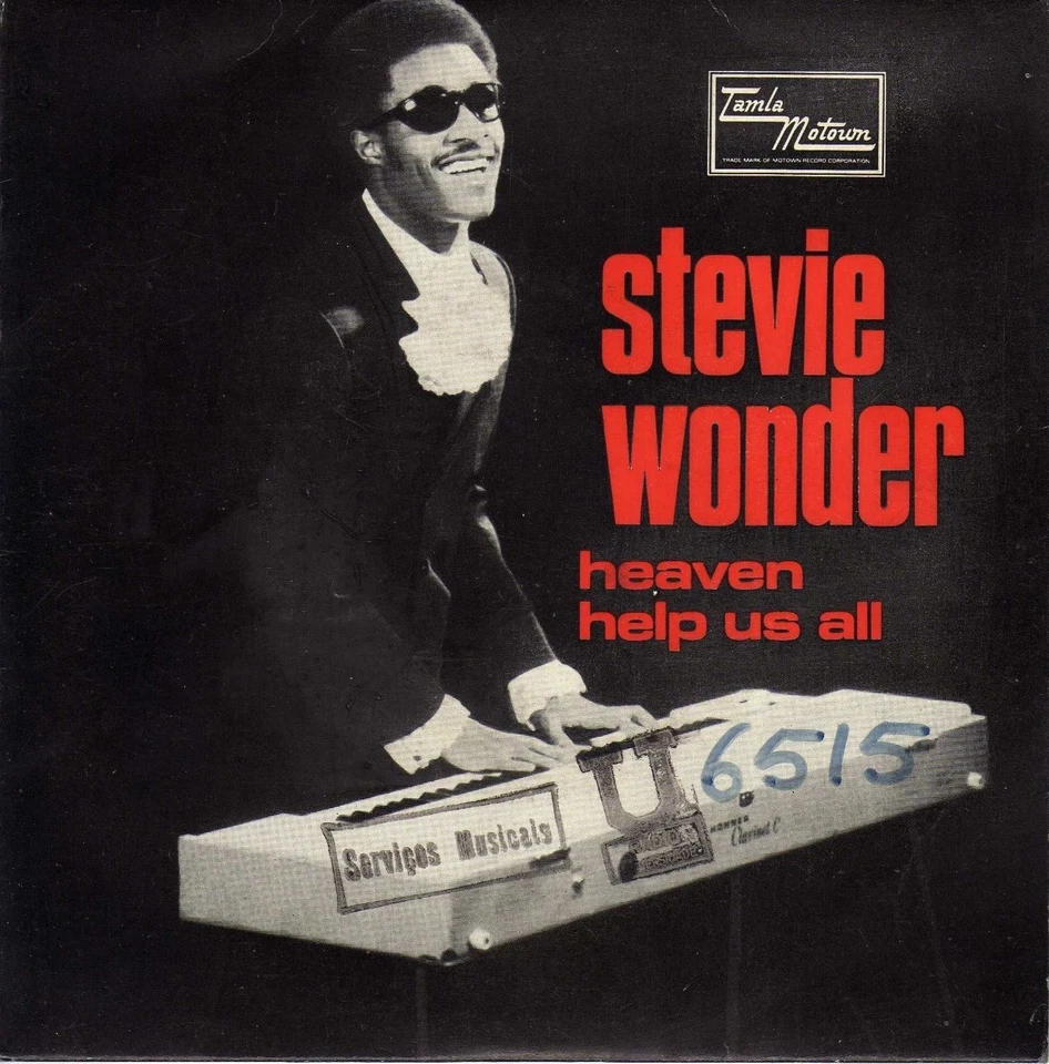 STEVIE WONDER HEAVEN HELP US ALL PORTUGUESE ORIG EP 45 PS 7" TAMLA MOTOWN - Image 1 of 1