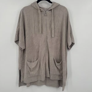 Barefoot Dreams Cozychic Ultra Lite Hoodie Womens Small Gray Drawstring Full Zip - Bild 1 von 9