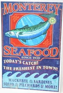 Monterey Seafood By Lantern Press 12 x 8 Travel Poster New - Imagen 1 de 1