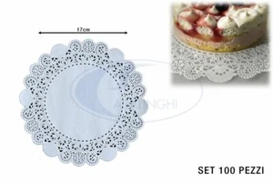 PIZZI SMALTATI SET 100 PZ. CM.17 DOLCI PASTICCINI TORTE - Foto 1 di 1