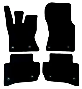 Car Floor Mats For Range Rover Velar Waterproof Black Velour Carpet Auto Liners - Picture 1 of 11