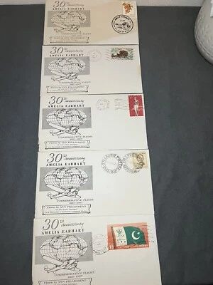 Амелия Эрхарт 30-летие памятный полет 1967 лот из 5 - Изображение 1 из 4