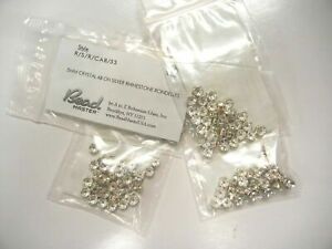 36 new preciosa rhinestone rondelles,5mm crystal AB/silver finish