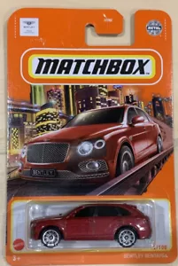 2022 Matchbox Bentley Bentayga Red Diecast 1:64 scale Toy Car Mattel New - Picture 1 of 5